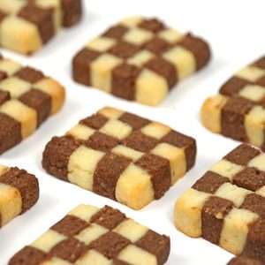 EAT MIMI checkerboard chocolate cookies